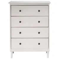 Winmoor Home Transitional 4-Drawer Dresser - White