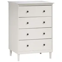 Winmoor Home Transitional 4-Drawer Dresser - White