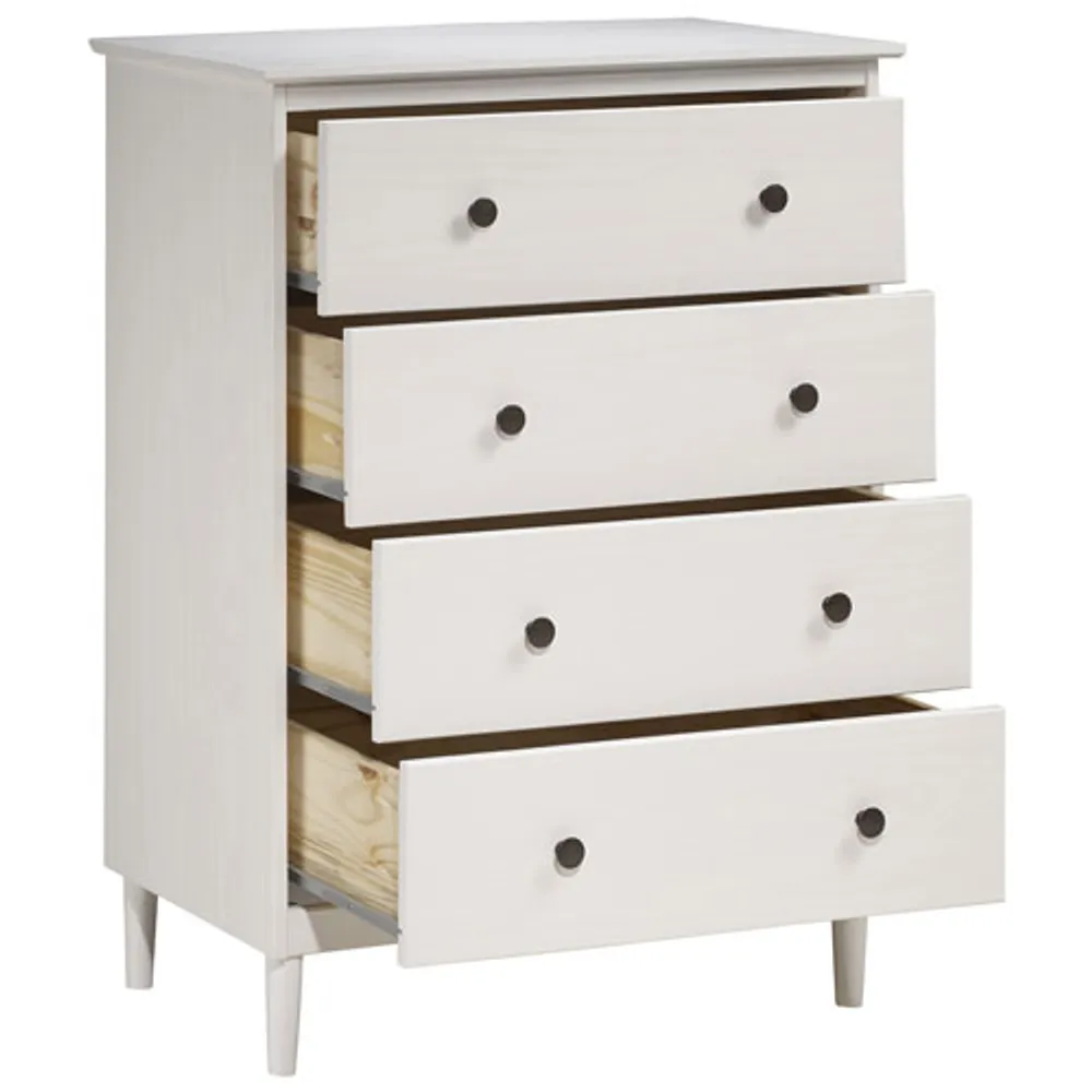 Winmoor Home Transitional 4-Drawer Dresser - White