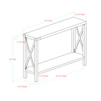 Winmoor Home Transitional Rectangular Console Table