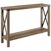 Winmoor Home Transitional Rectangular Console Table - Rustic Oak