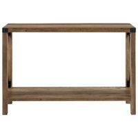 Winmoor Home Transitional Rectangular Console Table - Rustic Oak