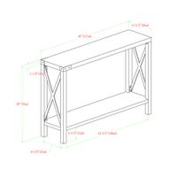 Winmoor Home Transitional Rectangular Console Table - Rustic Oak