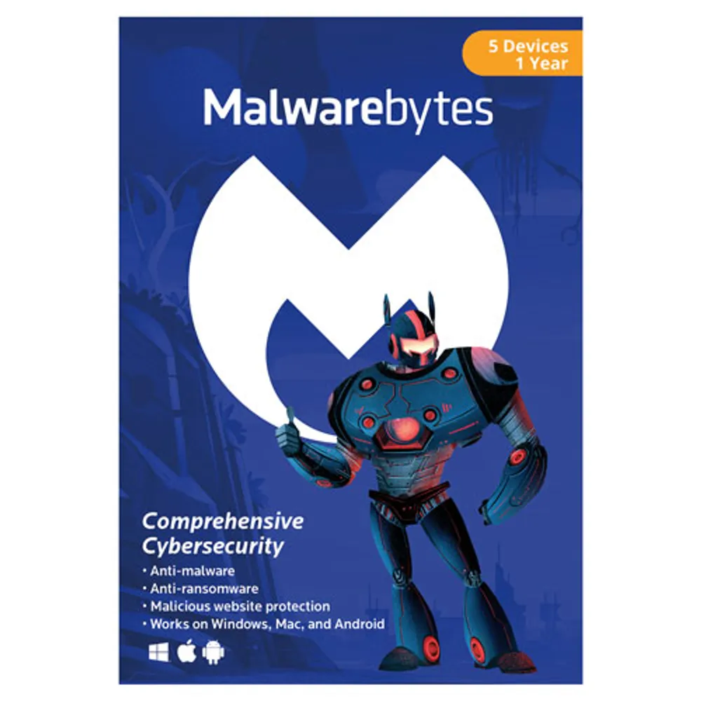 Malwarebytes (PC/Mac) - 5 Devices - 1 Year