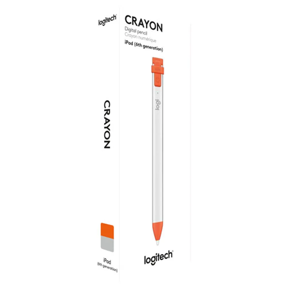 Logitech Crayon Digital Pencil for iPad (2018 & Later) - Red