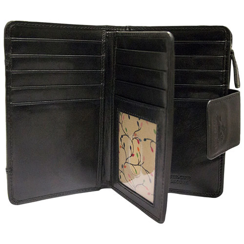 Mancini Casablanca RFID Leather Bi-fold Clutch