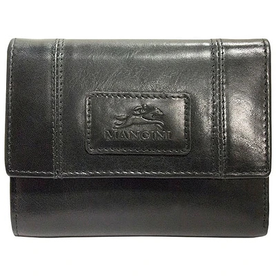 Mancini Casablanca RFID Leather Tri-fold Clutch