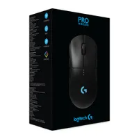 Logitech G PRO 25600 DPI Wireless Lightweight Optical Gaming Mouse - Black