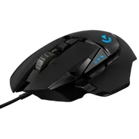 Souris de jeu optique de 25600 ppp G502 Hero de Logitech - Noir