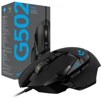 Souris de jeu optique de 25600 ppp G502 Hero de Logitech - Noir