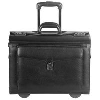 Mancini Business Leather 17" Laptop Catalog Case - Black (90459)