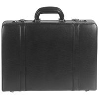 Mancini Business Leather Attache Case - Black (86460)