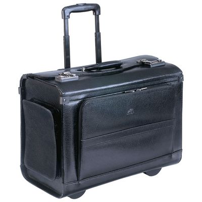 Mancini Business Leather 17" Laptop Catalog Case - Black (90469)