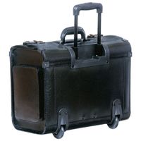 Mancini Business Leather 17" Laptop Catalog Case - Black (90469)