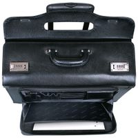 Mancini Business Leather 17" Laptop Catalog Case - Black (90469)