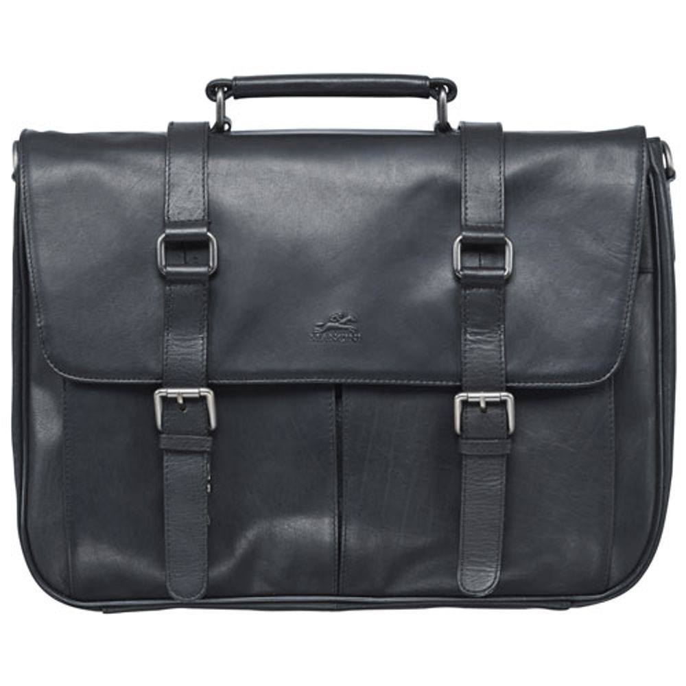 Mancini Buffalo Leather 15" Laptop Briefcase