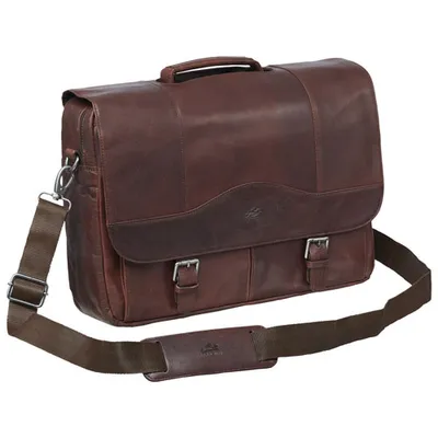 Mancini Buffalo Leather 15.6" Laptop Briefcase