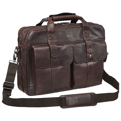 Mancini Buffalo Leather 15.6" Laptop Briefcase