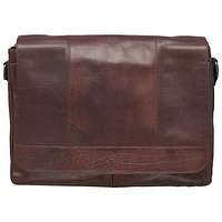 Mancini Buffalo Leather 15" Laptop Messenger Bag - Brown (99-5468)