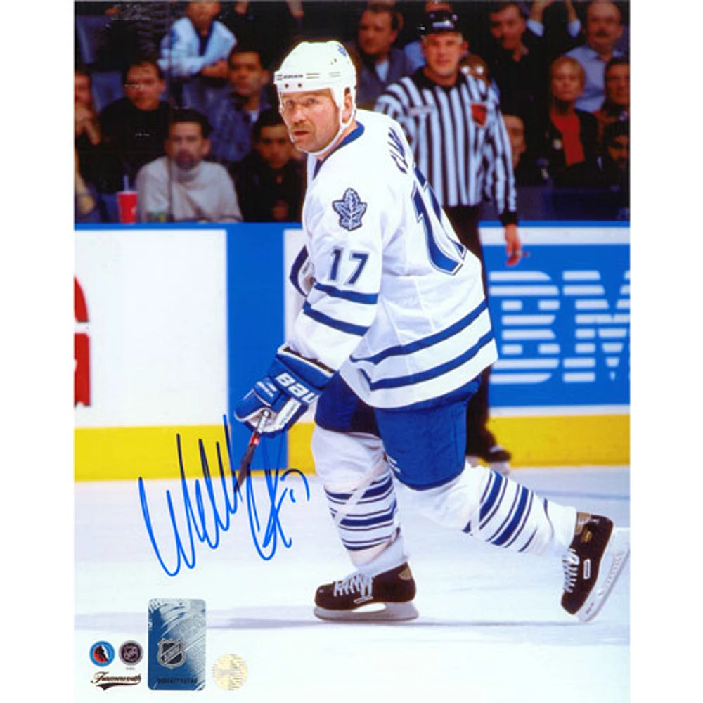 Frameworth - Maple Leafs de Toronto Photographie signée de Wendel Clark (8 x 10)