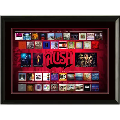 Frameworth Music Memorabilia: Rush Framed Album Collage