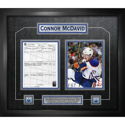 Frameworth - Oilers d'Edmonton : Photographie encadrée de Connor McDavid (26 x 30)