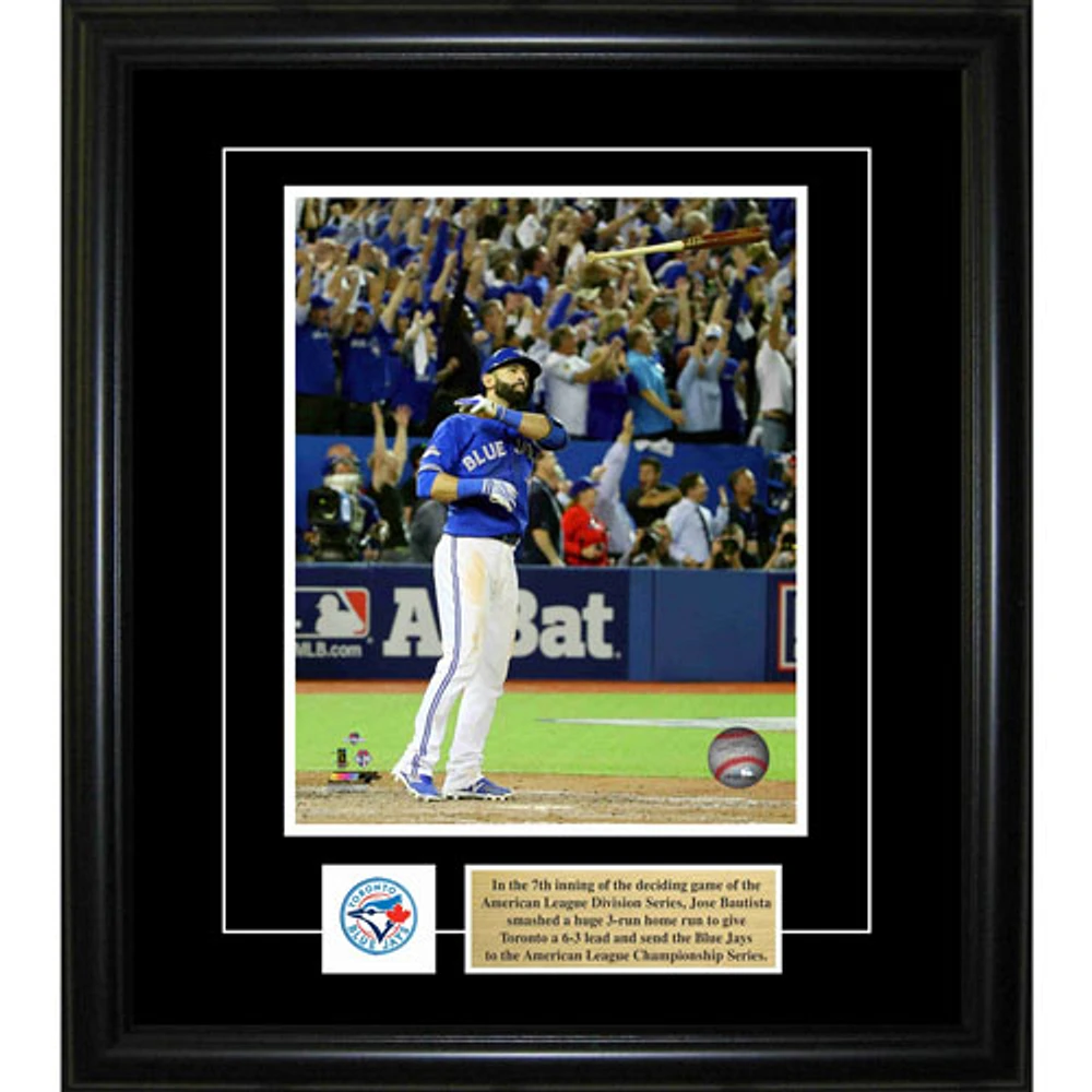 Frameworth Toronto Blue Jays: Jose Bautista Framed Photograph (8x10)