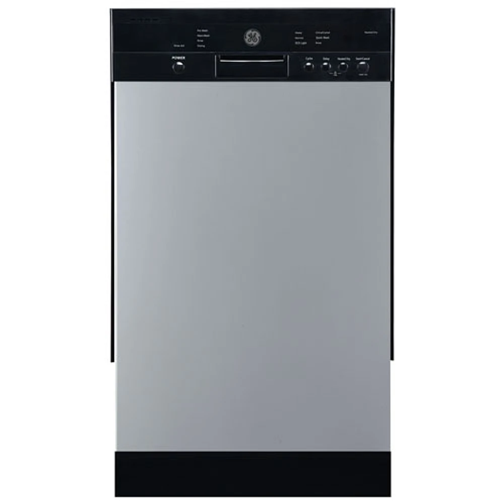 GE 18" 52dB Built-In Dishwasher with Stainless Steel Tub (GBF180SSMSS) - Stainless Steel