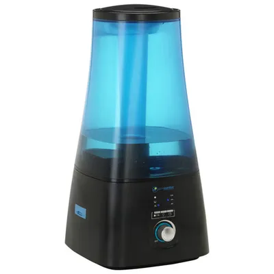 Humidificateur vapeur chaude et froide ultrasonique 100 heures H5450BCA de PureGuardian - Bleu/noir