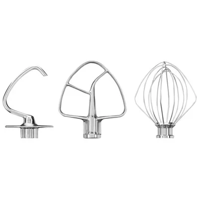 KitchenAid Stand Mixer Attachment Pack with Wire Whip, Dough Hook and Flat Beater