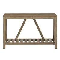 Winmoor Home Transitional Rectangular Console Table - Rustic Oak