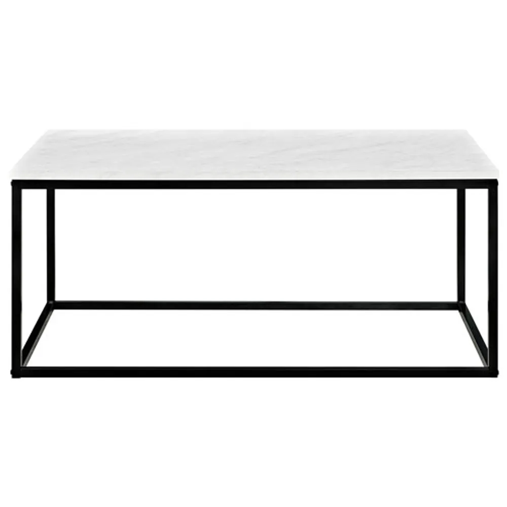 Winmoor Home Transitional Rectangular Coffee Table - Marble