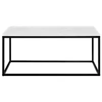 Winmoor Home Transitional Rectangular Coffee Table - Marble