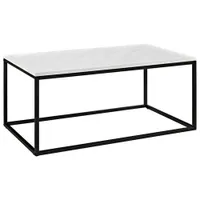 Winmoor Home Transitional Rectangular Coffee Table - Marble