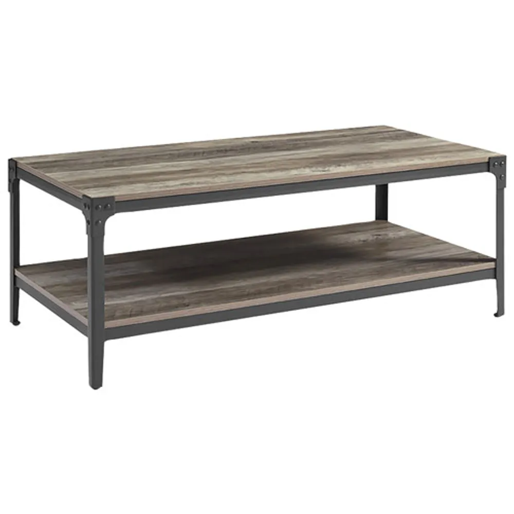 Winmoor Home Transitional Rectangular Coffee Table - Grey Wash