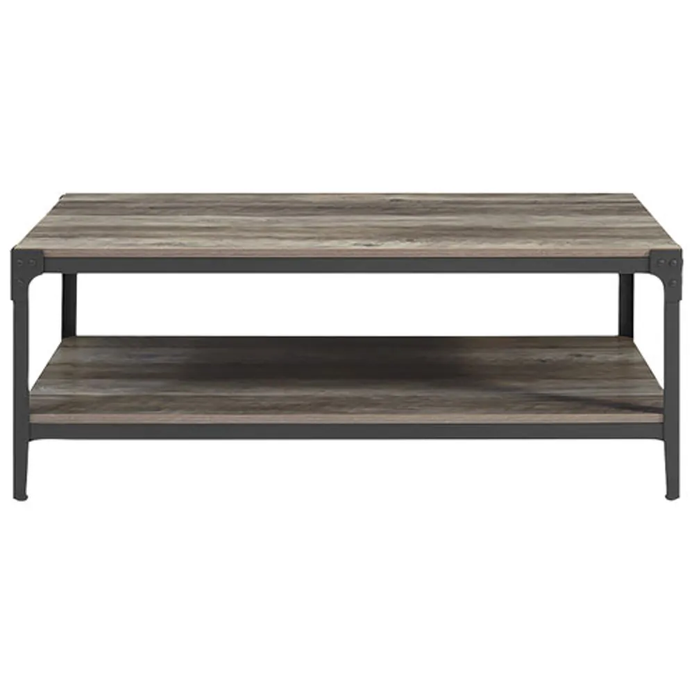 Winmoor Home Transitional Rectangular Coffee Table - Grey Wash