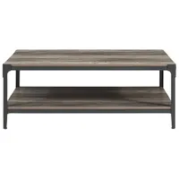 Winmoor Home Transitional Rectangular Coffee Table - Grey Wash