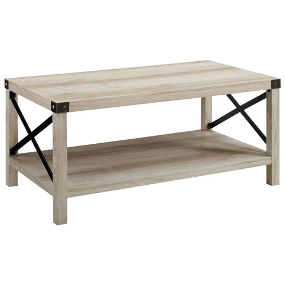 Winmoor Home Transitional Rectangular Coffee Table - White Oak