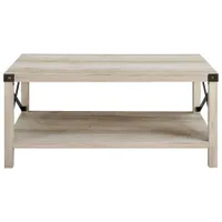 Winmoor Home Transitional Rectangular Coffee Table - White Oak