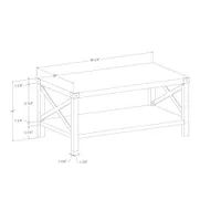 Winmoor Home Transitional Rectangular Coffee Table - White Oak