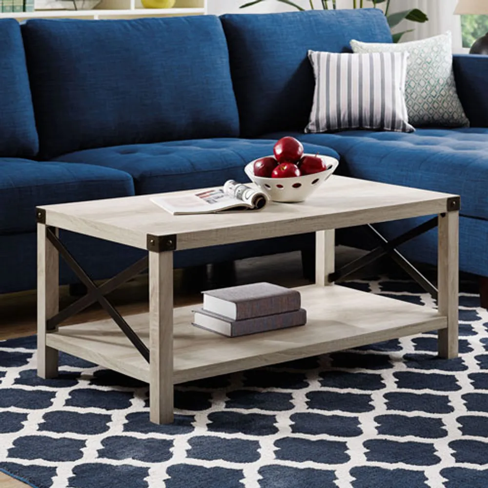 Winmoor Home Transitional Rectangular Coffee Table - White Oak