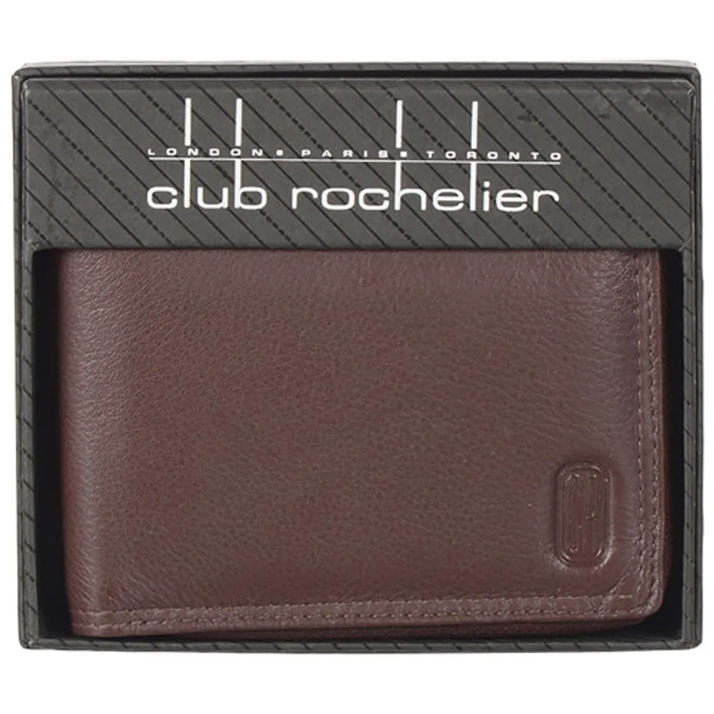 Club Rochelier Winston Leather Billfold Wallet - Brown (CRP3300)