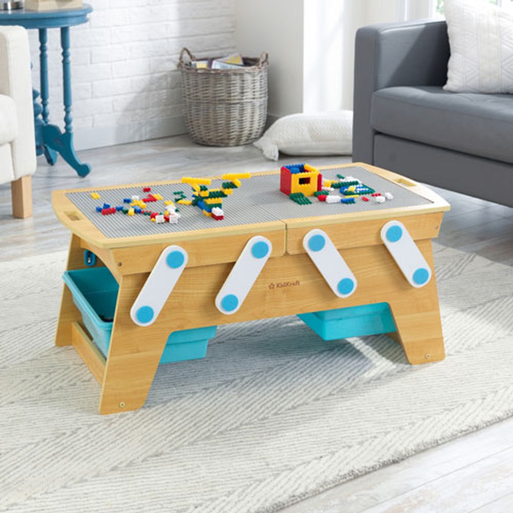 KidKraft Building Bricks Play N Store Activity Table