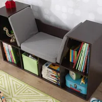 KidKraft Bookcase with Reading Nook - Espresso