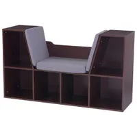 KidKraft Bookcase with Reading Nook - Espresso