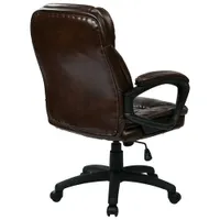 Office Star WorkSmart Faux Leather Manager Chair - Chocolate