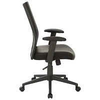 Office Star WorkSmart Vinyl Task Chair - Black