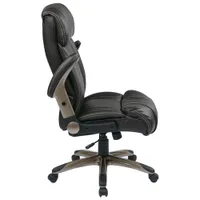 Office Star WorkSmart Leather Executive Chair - Espresso