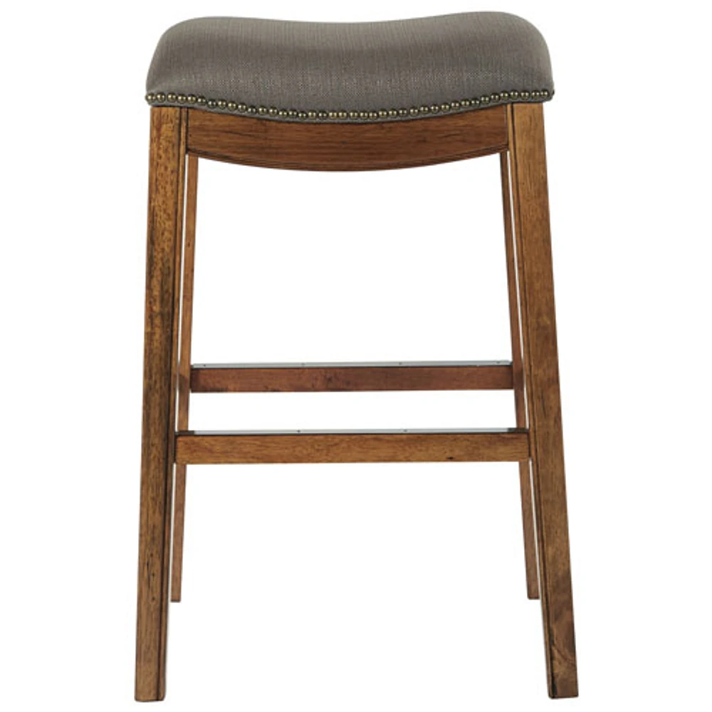 Tabouret de bar transitionnel à hauteur de bar Austin - Brun