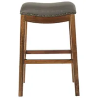 Tabouret de bar transitionnel à hauteur de bar Austin - Brun